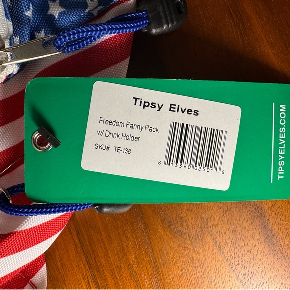 NWT Tipsy Elves Freedom Fanny Pack w/Drink Holder - Picture 10 of 11